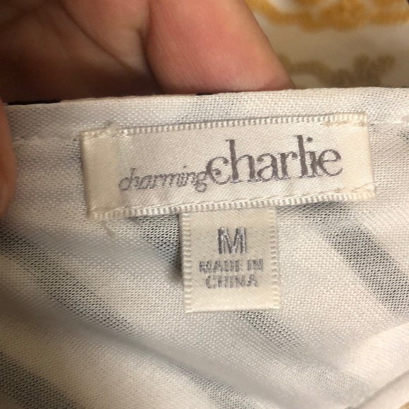 Black and white cross back dress - Picture 4 of 5